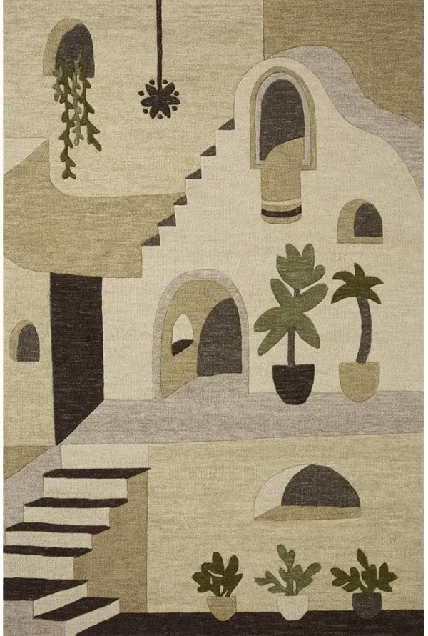 Villagio VIL02 Natural/Tobacco 7'9" x 9'9" Rug