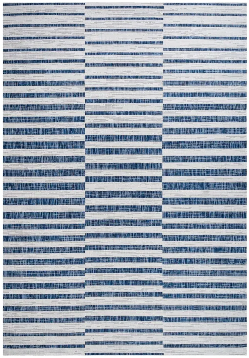 Sukie Modern Offset Stripe Indoor/Outdoor Area Rug