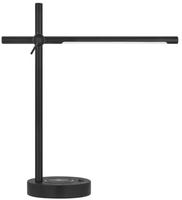 Sleek LED Desk Light with Touch Control, USB Port & Wireless Charger