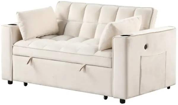 Streamdale 41" Multifunctional Sofa Bed with USB Charging