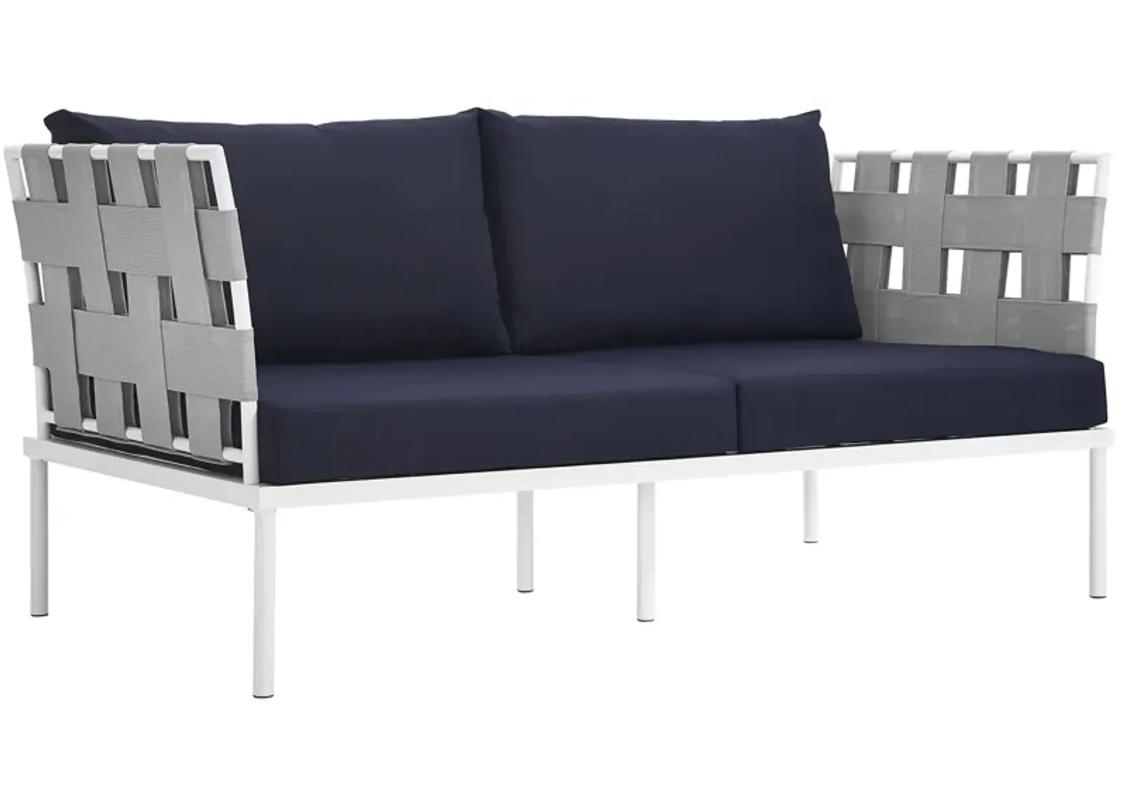 Modway - Harmony Outdoor Patio Aluminum Loveseat