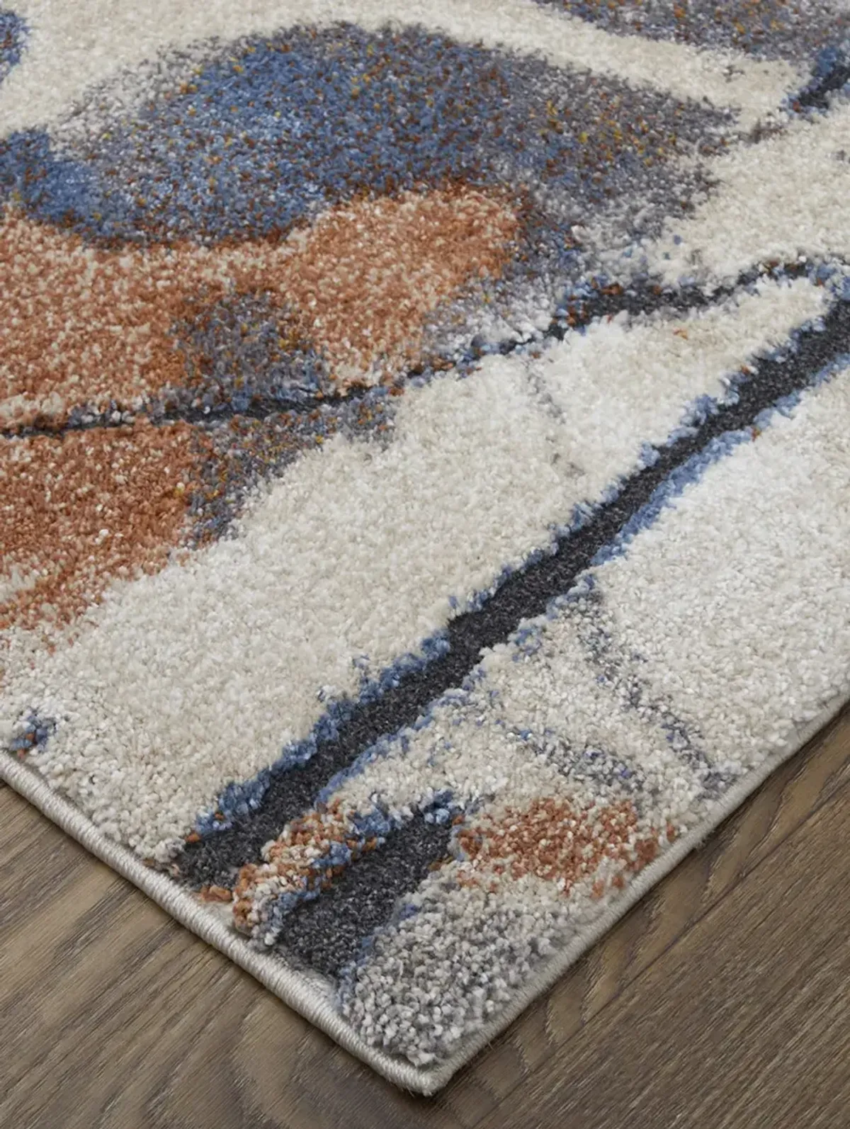 Gilmore 39MPF 8' x 10' Blue/Orange/Gray Rug