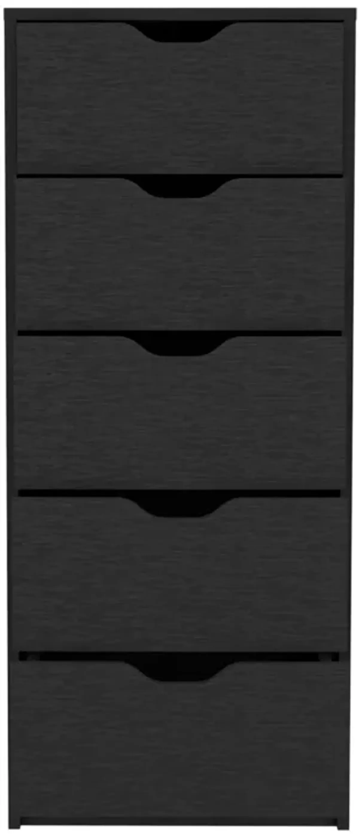DEPOT E-SHOP Houma 5 Drawers Narrow Dresser, Slim Storage Chest of Drawers