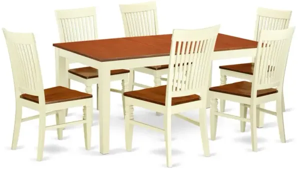 Dining Room Set Buttermilk & Cherry