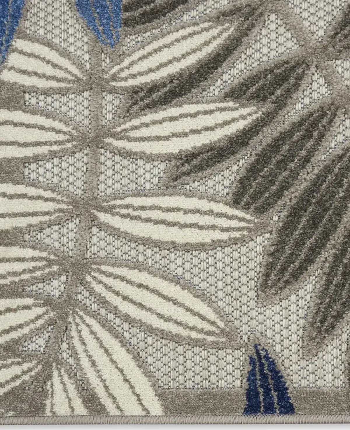 Aloha ALH18 Gray/Blue 7'10" x Round Rug