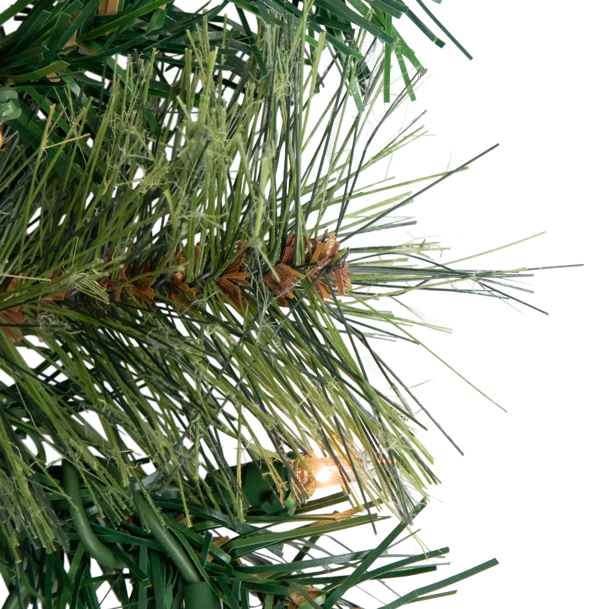 Pre-Lit Oregon Cashmere Pine Artificial Christmas Wreath  36-Inch  Clear Lights