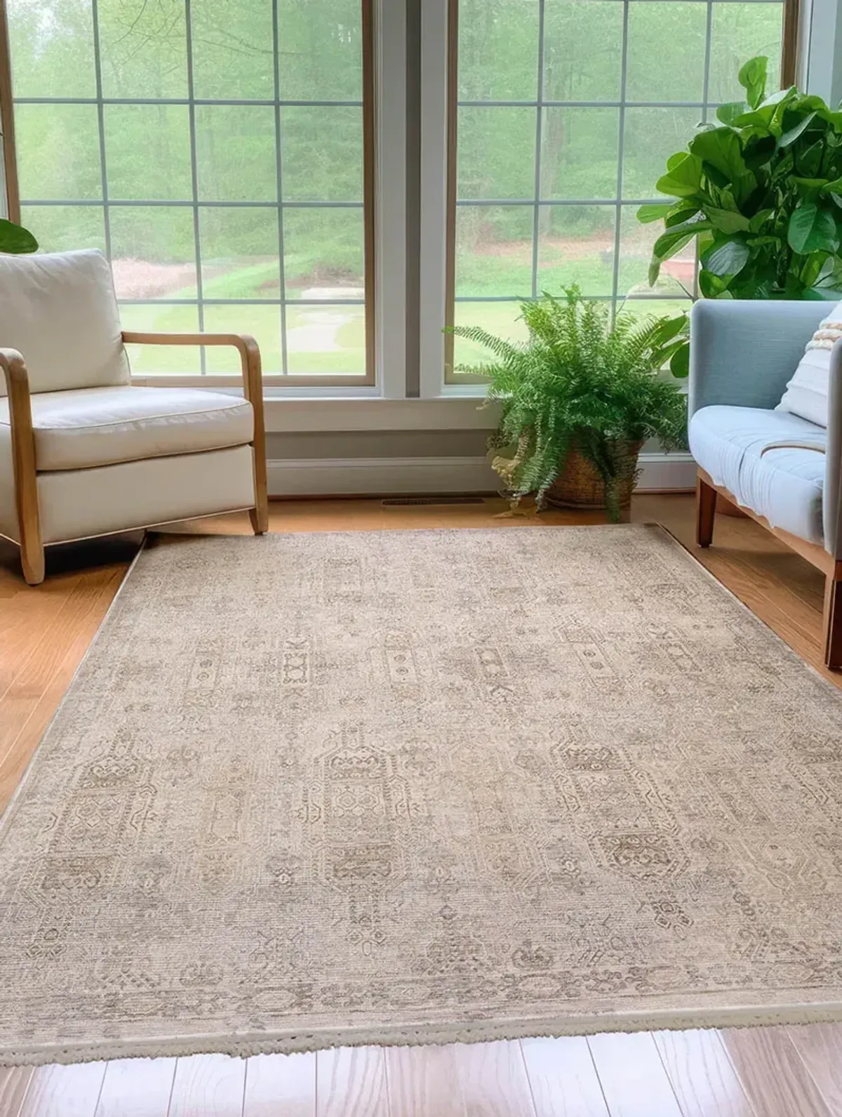 Cyprus CY1 Linen 3' x 5' Rug