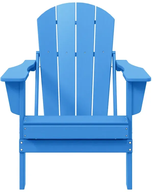 WestinTrends HDPE Outdoor Patio Folding Poly Adirondack Chair