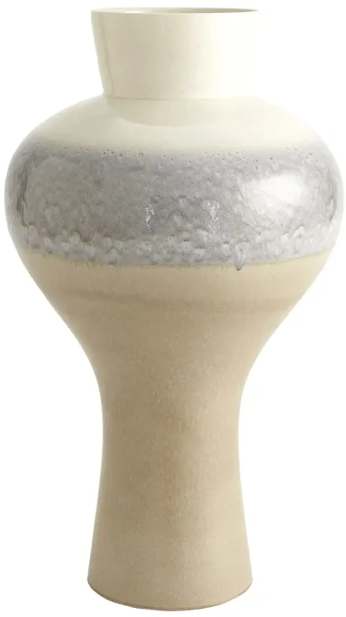 Cream Rises Swell Vase- Large