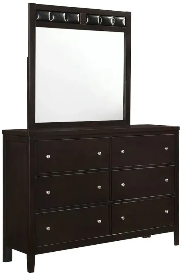 Coaster Co. of America Carlton 6-drawer Dresser with Mirror Cappuccino