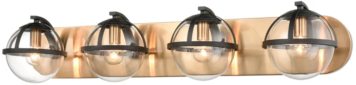 Davenay 31'' Wide 4-Light Brass Vanity Light