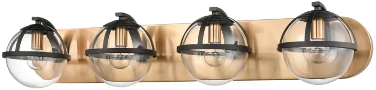 Davenay 31'' Wide 4-Light Brass Vanity Light