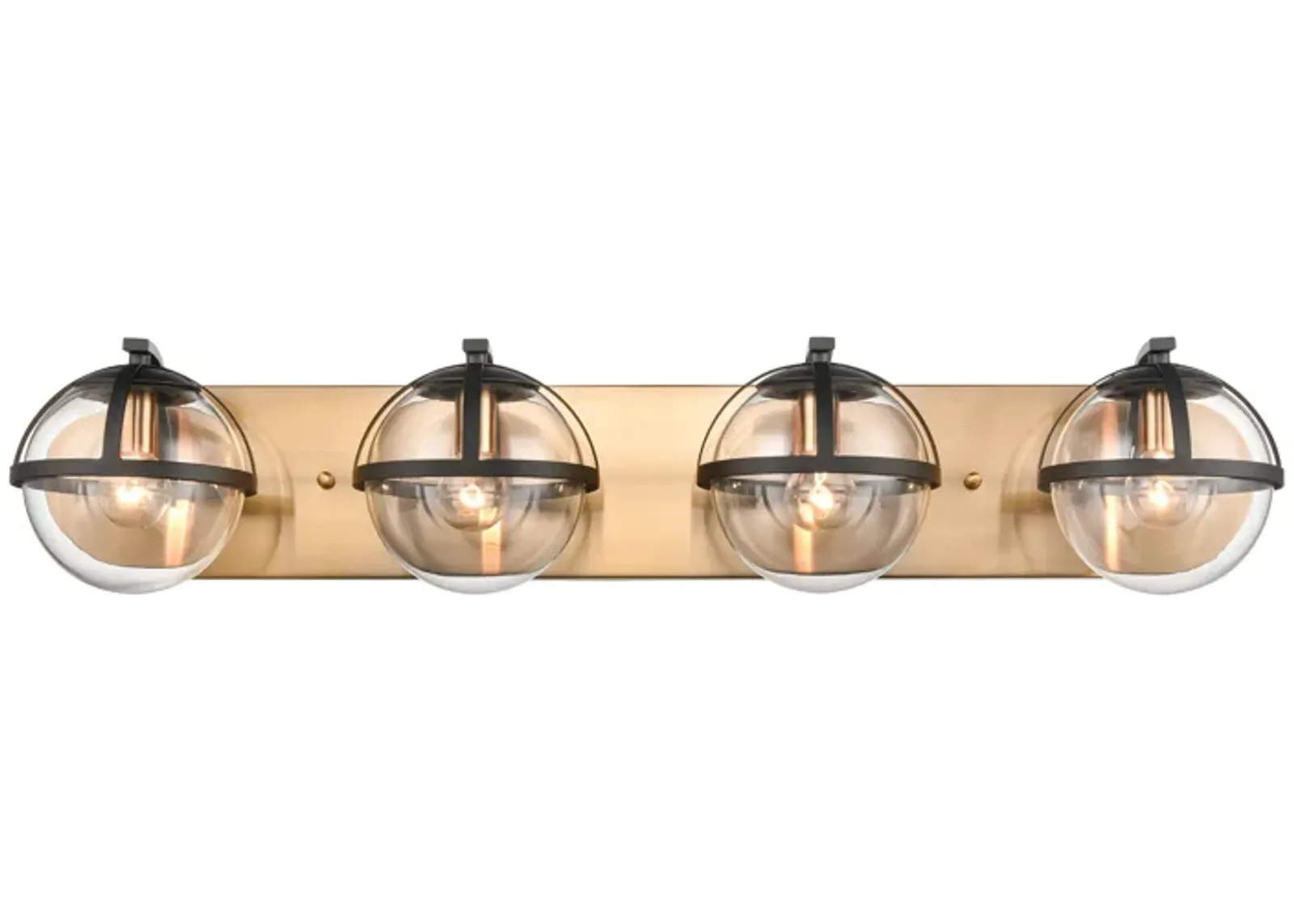 Davenay 31'' Wide 4-Light Brass Vanity Light