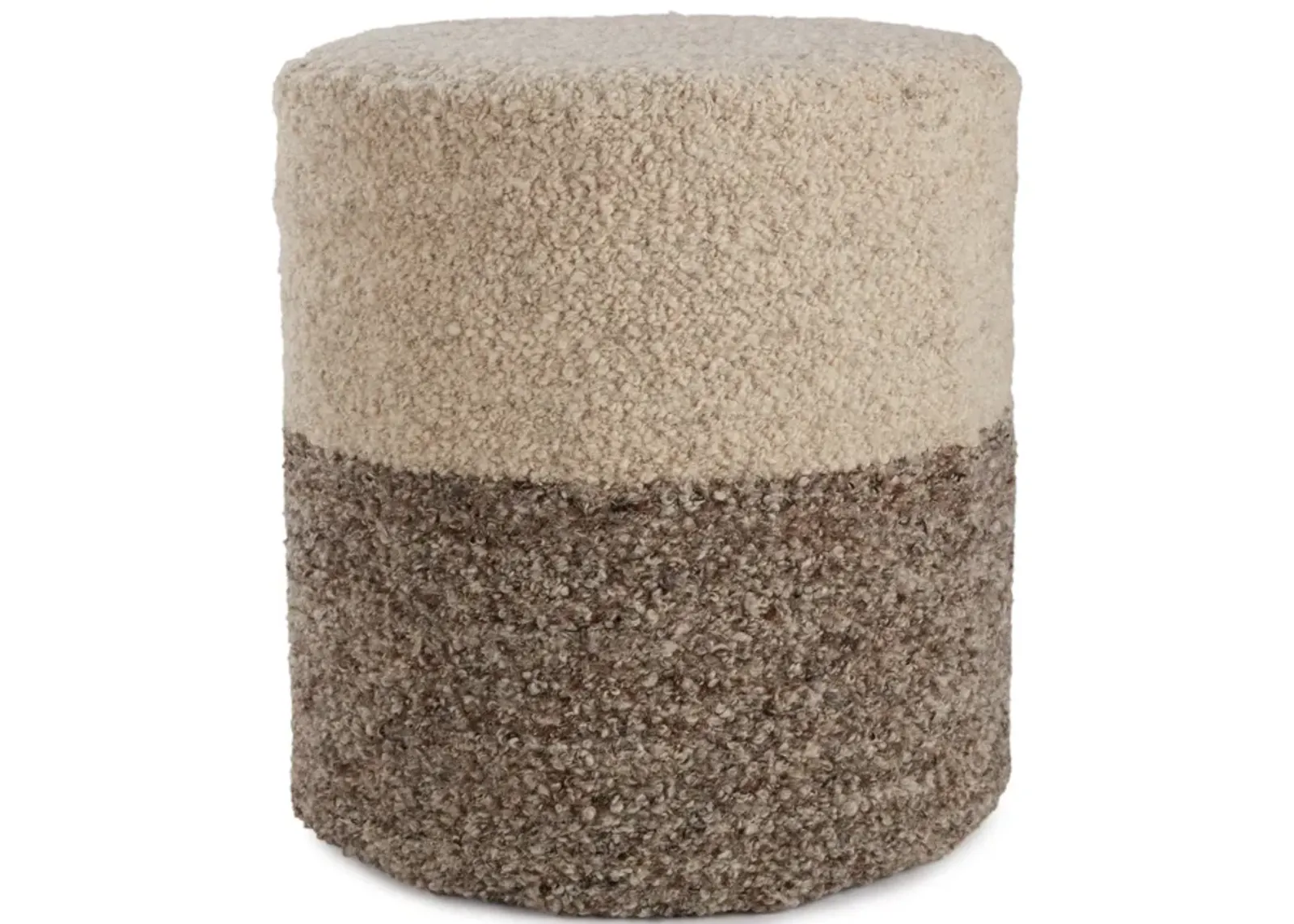 FOLKE POUF CYL Oatmeal