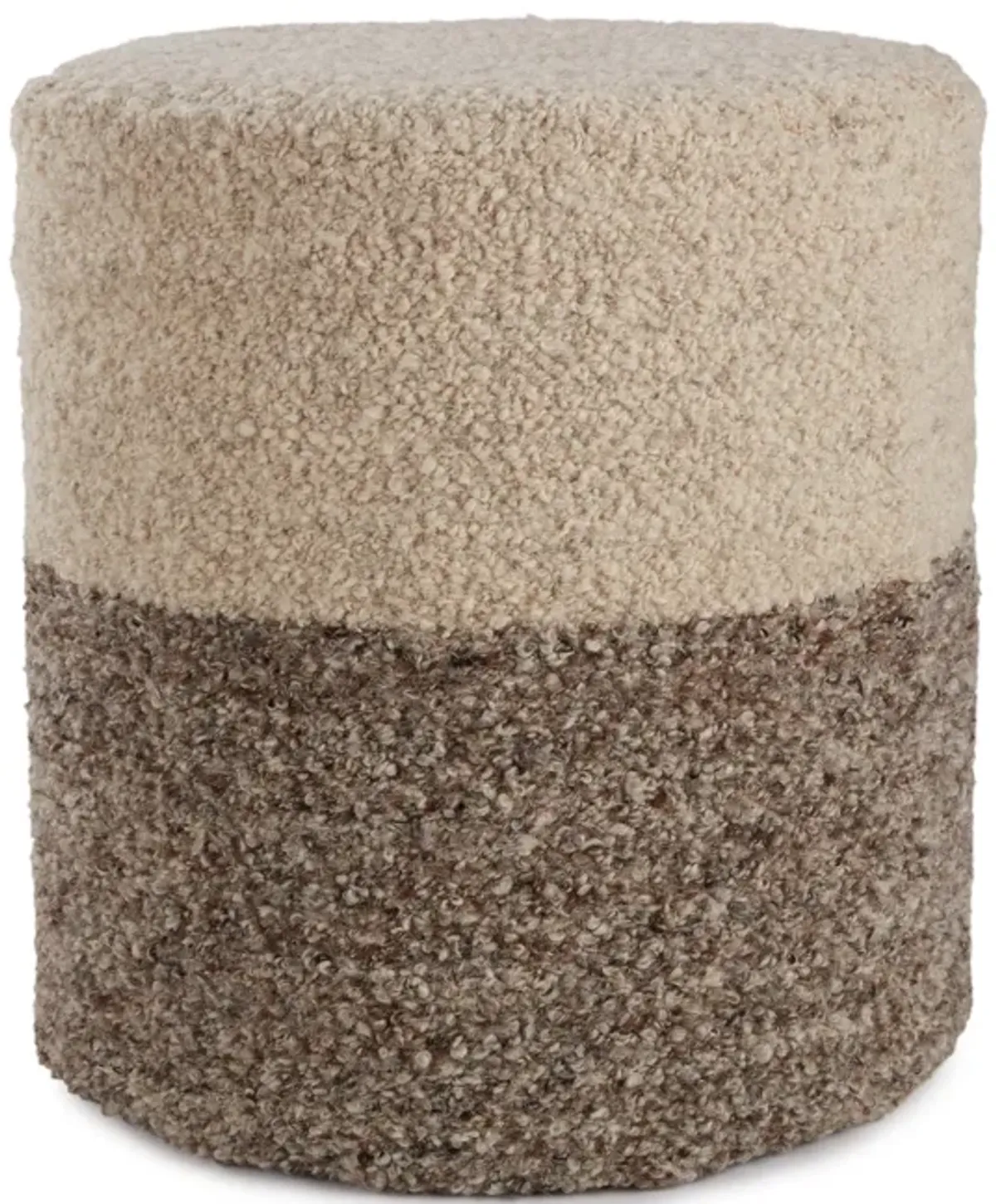 FOLKE POUF CYL Oatmeal