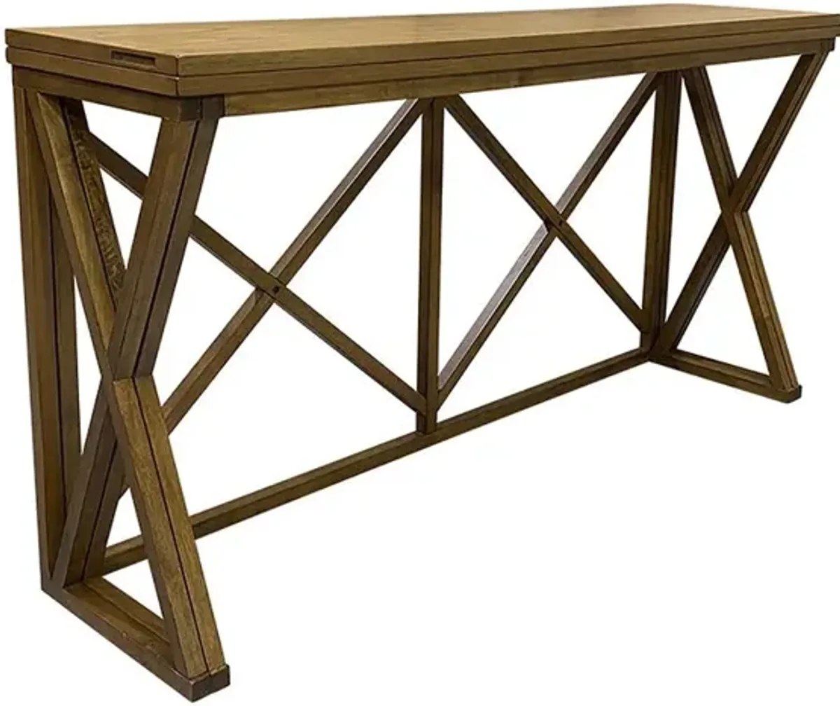 Carolina Living Taylor Flip Top Bar Table - Golden Oak