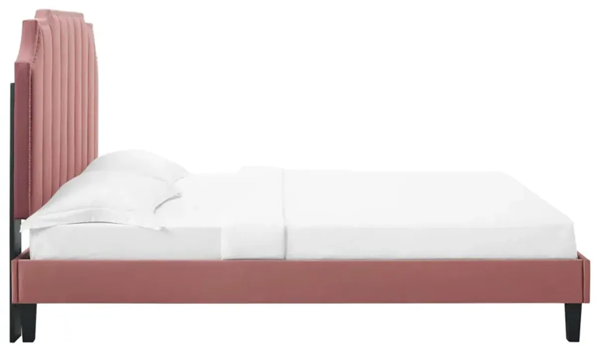 Modway - Colette King Performance Velvet Platform Bed