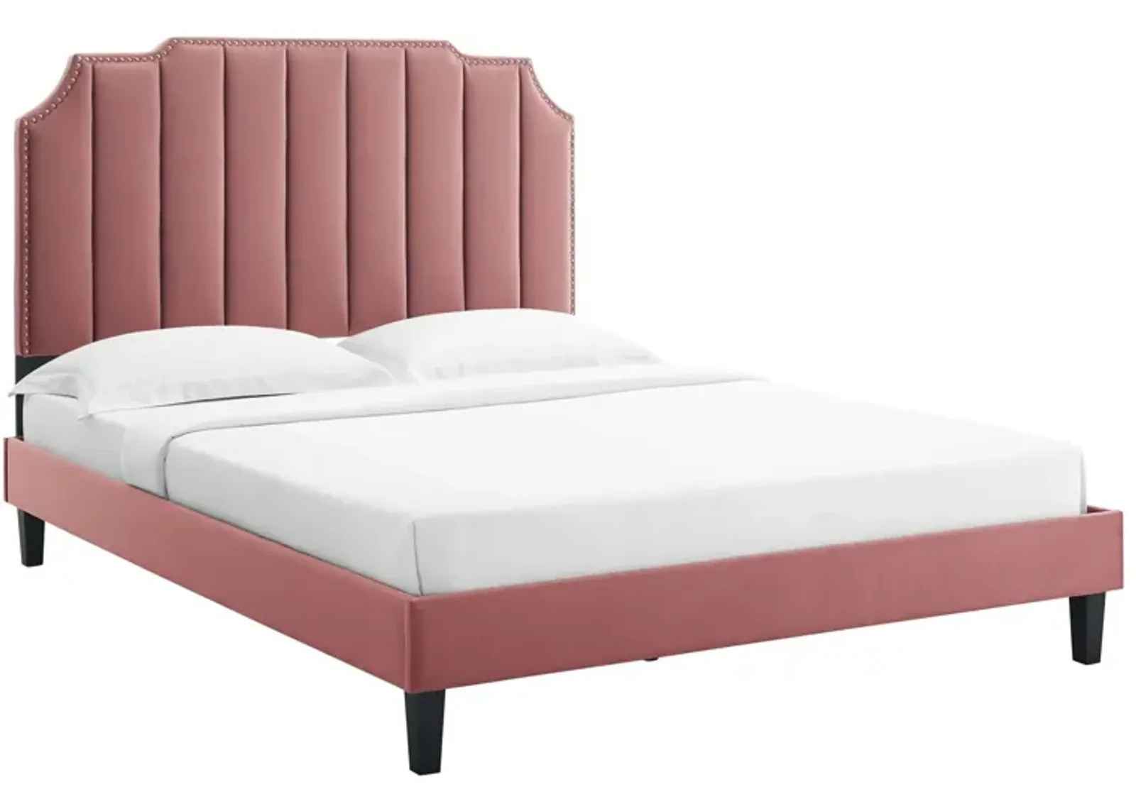 Modway - Colette King Performance Velvet Platform Bed