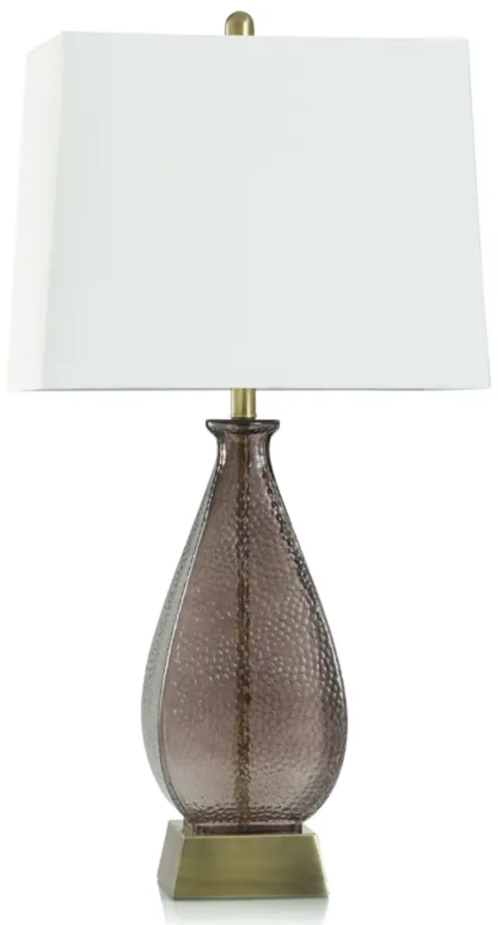 Brown Dimpled Table Lamp