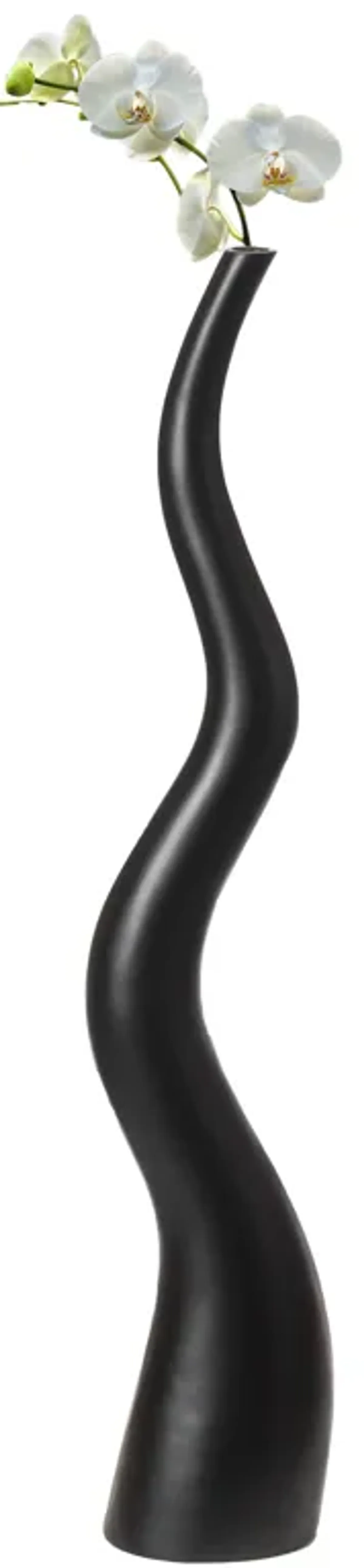 Uniquewise 39.5" Tall Animal Horn Shape Floor Vase: Elegant Ceramic Black Accent for Entryway, Dining, or Living Room Decor - Distinctive Antler Design, Adding Nature-Inspired Charm to Your Home