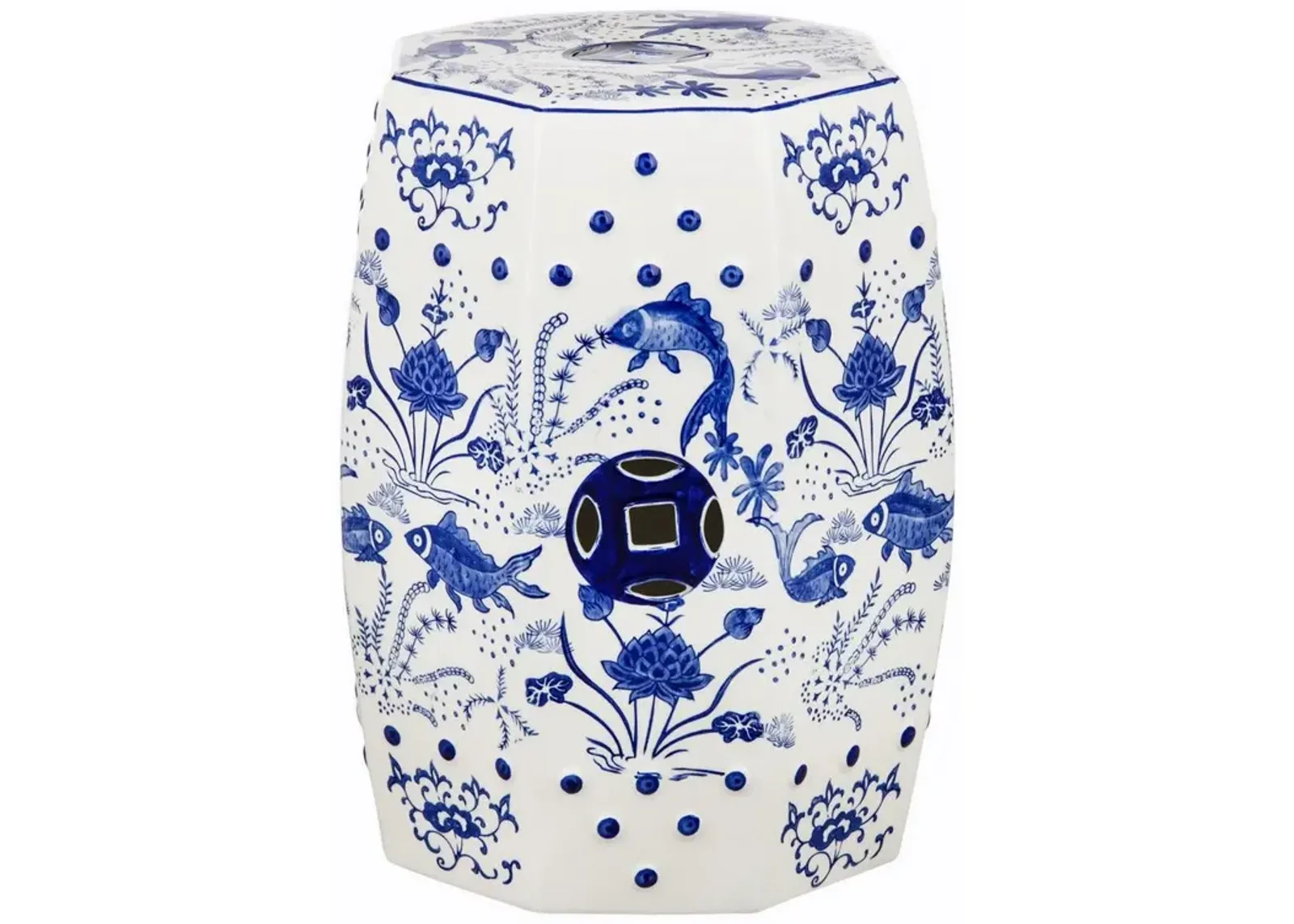 Belen Kox Blue London Flea Market Garden Stool, Belen Kox