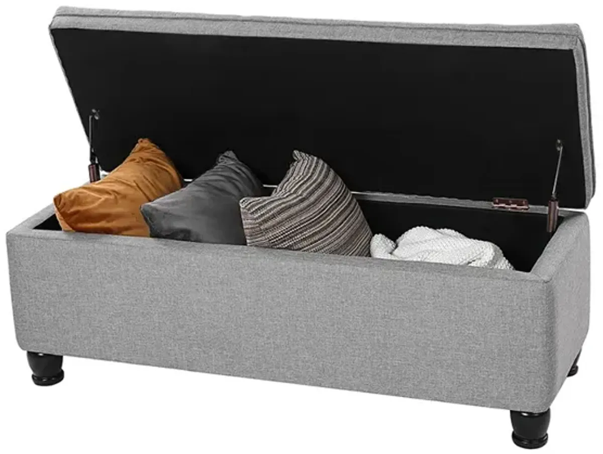 Elegant Storage Ottoman - Versatile Footstool with Hidden Storage