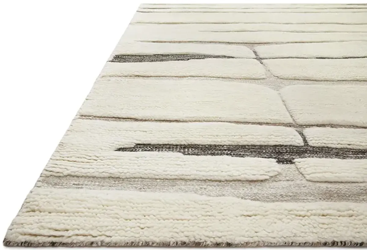 Bennett BEN03 Ivory/Bark 5'6" x 8'6" Rug