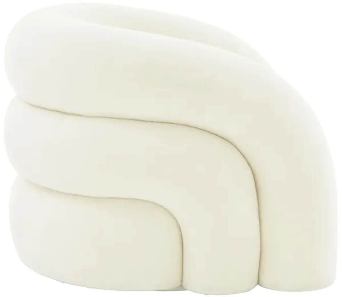 Slipper Vegan Shearling Swivel Chair