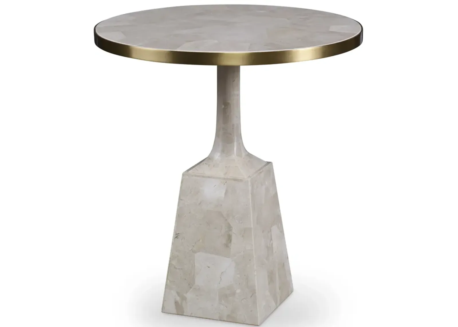 Stone Pedestal Occasional Table