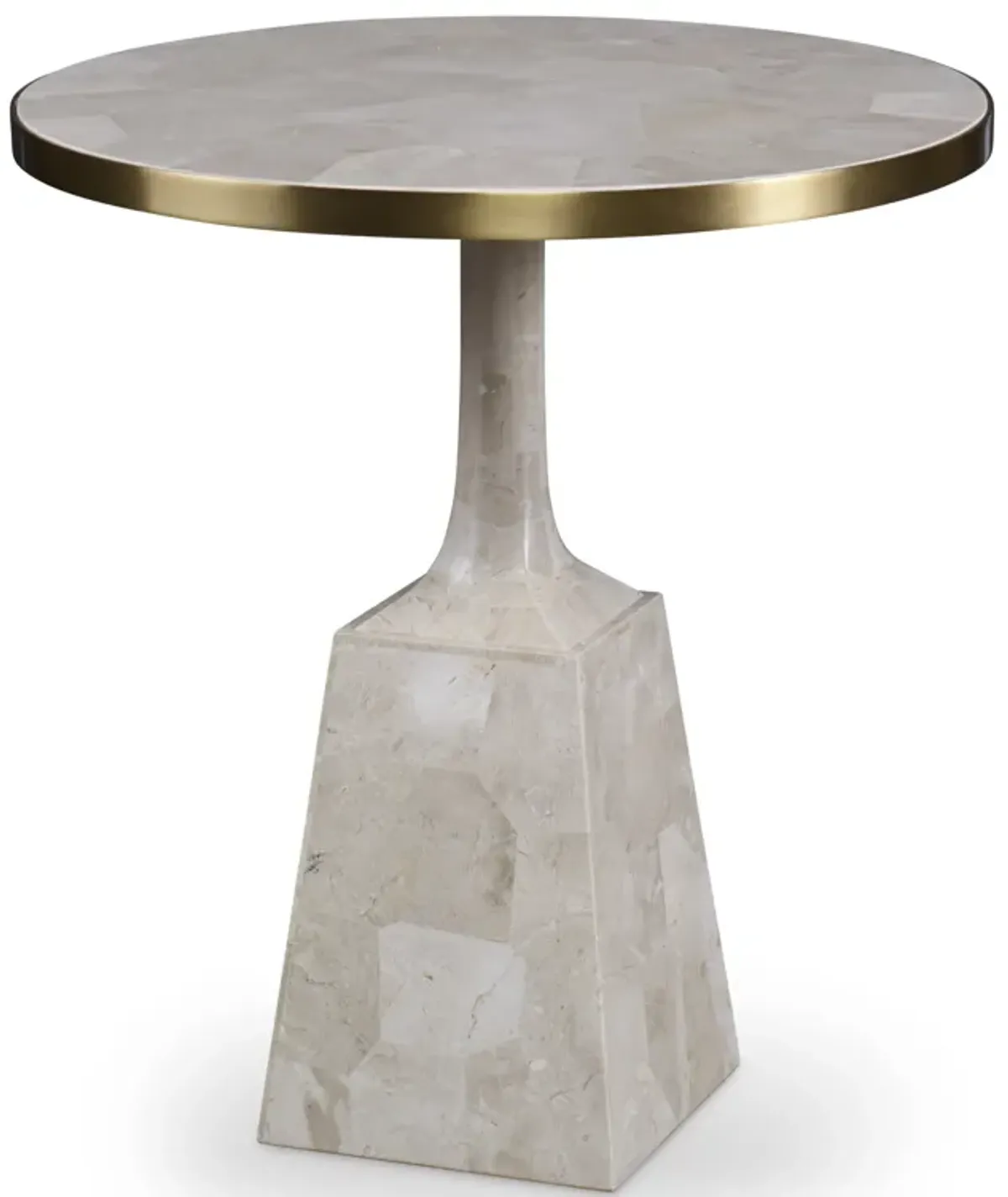 Stone Pedestal Occasional Table