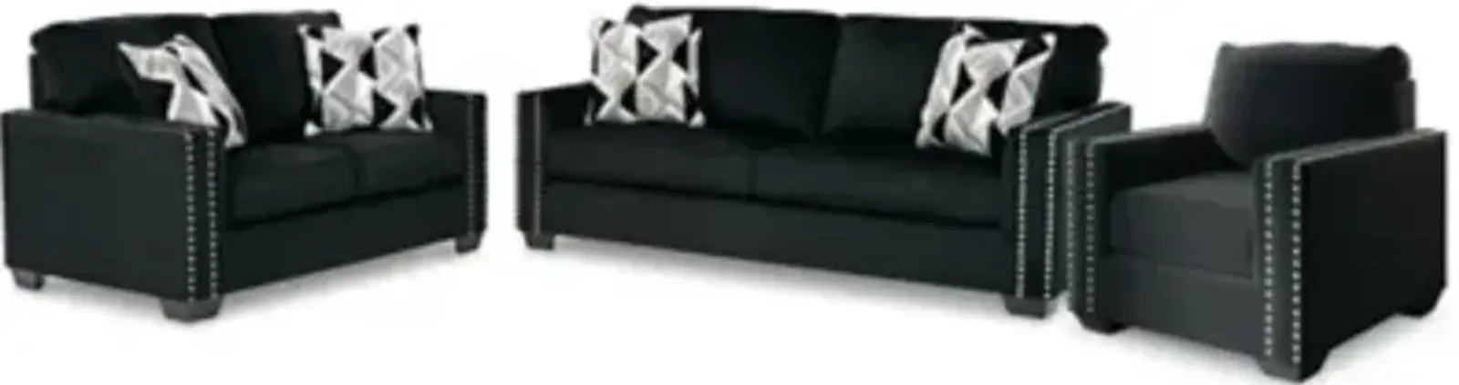 Gleston Sofa and Loveseat with Chair