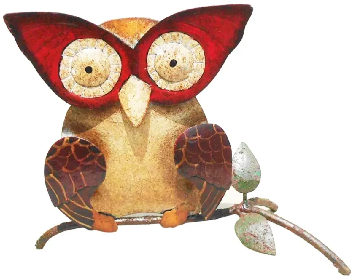 D-ART COLLECTION, INC Iron Owl Dcor Small