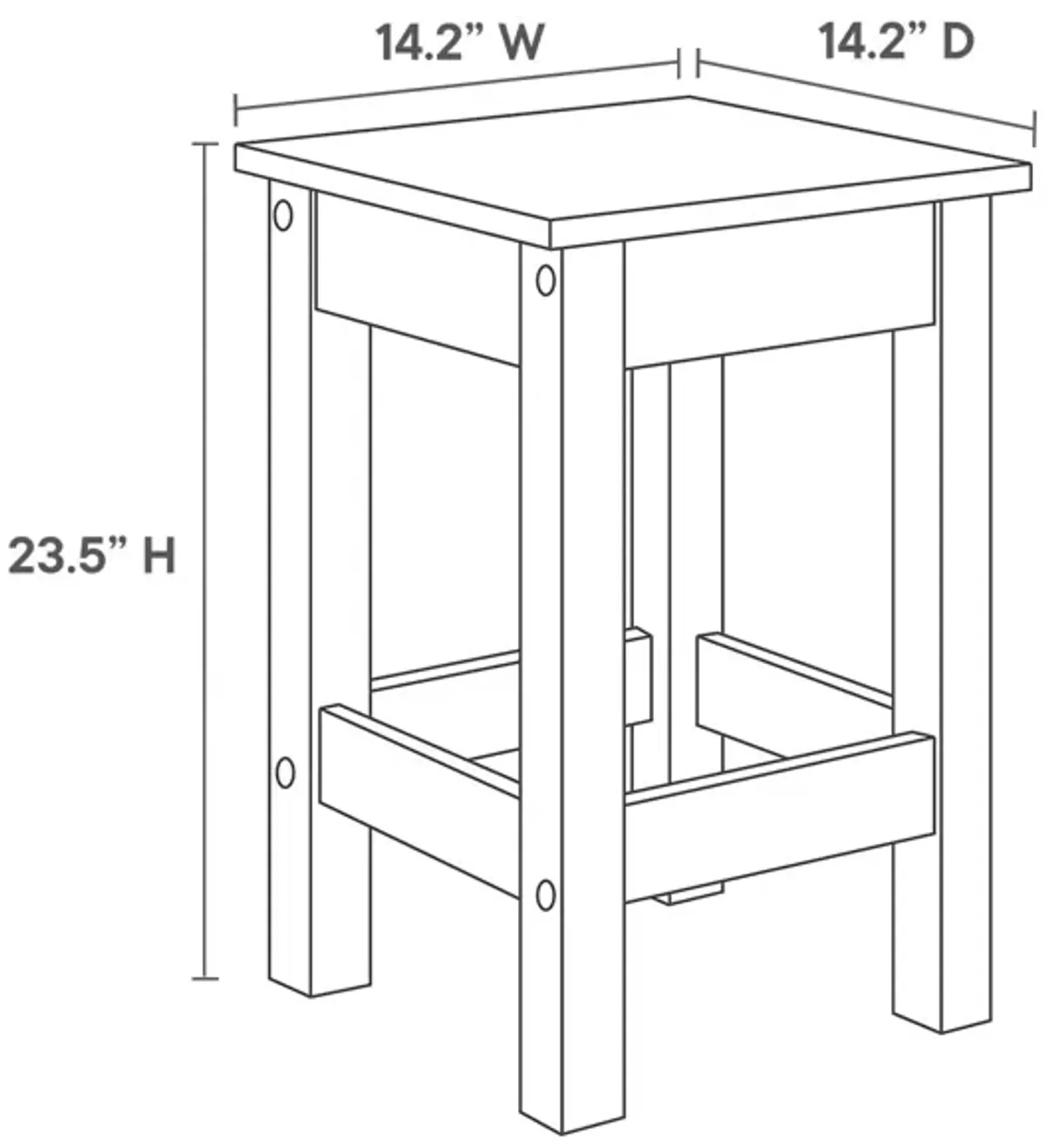 Galley 3-Piece Kitchen Island and Stool Set