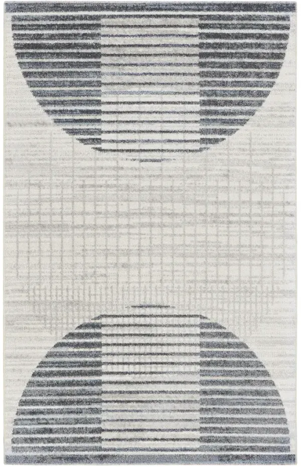 Astra Machine Washable ASW03 Ivory/Blue 2'2" x 4' Rug