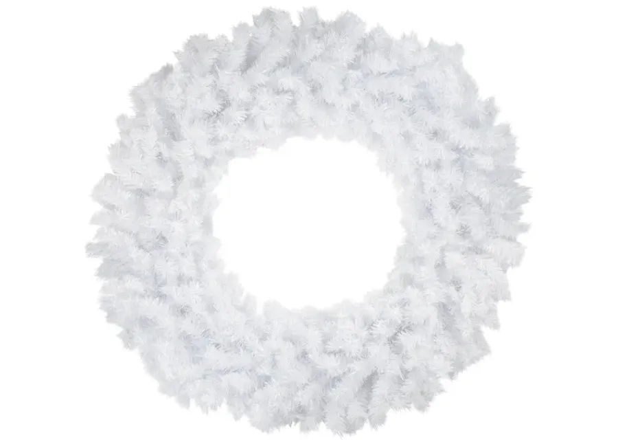 48" Icy White Spruce Artificial Christmas Wreath - Unlit