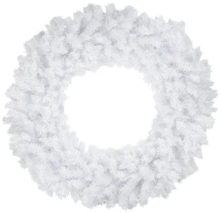 48" Icy White Spruce Artificial Christmas Wreath - Unlit