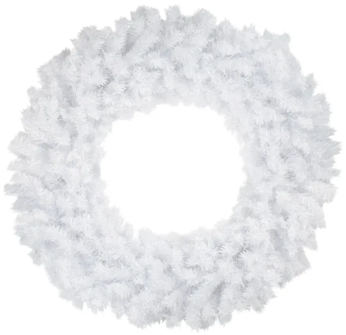 48" Icy White Spruce Artificial Christmas Wreath - Unlit