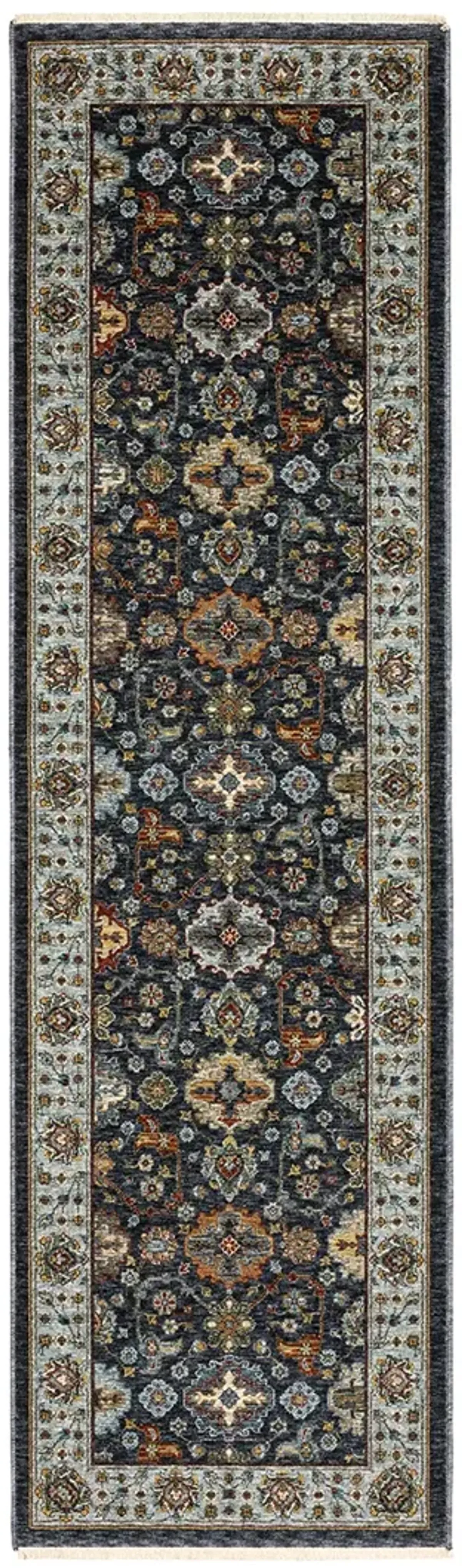 Aberdeen 2'3" x 7'6" Blue Rug