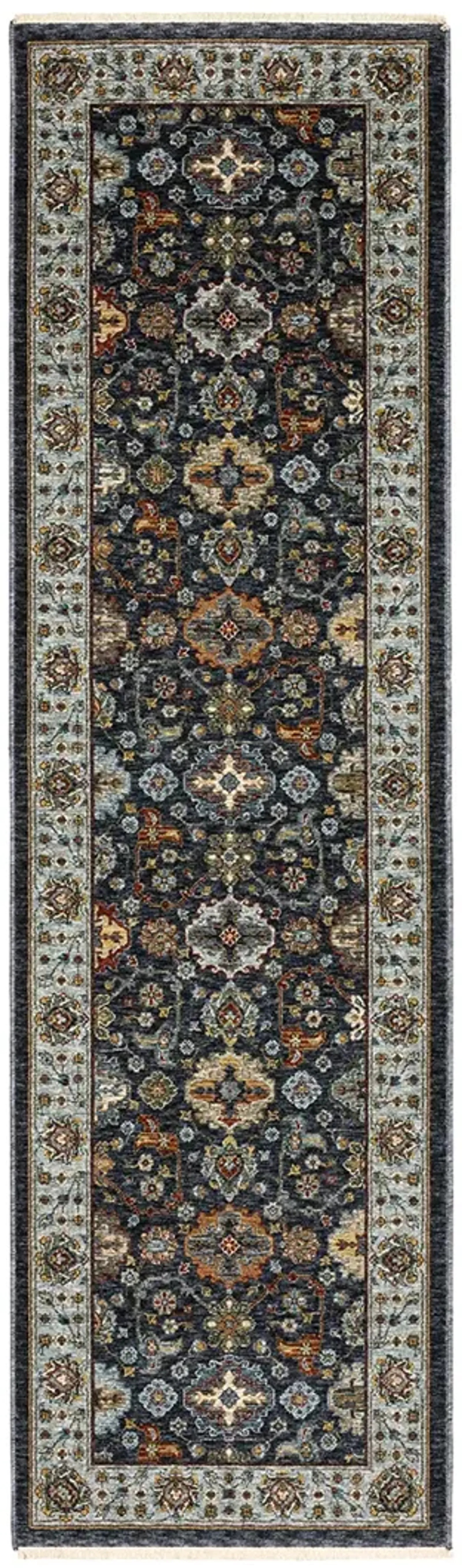 Aberdeen 2'3" x 7'6" Blue Rug