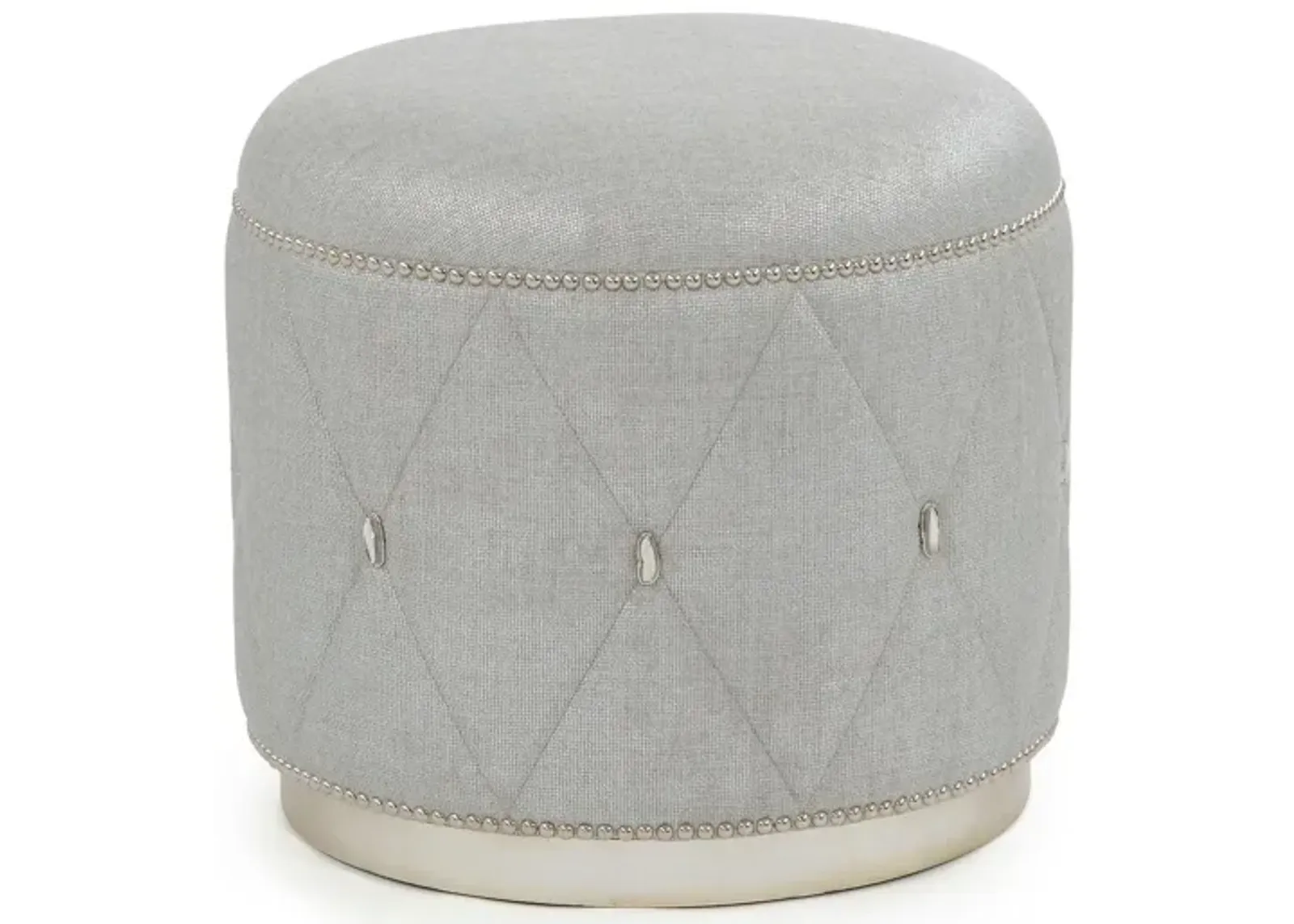 Diamond Grey Ottoman