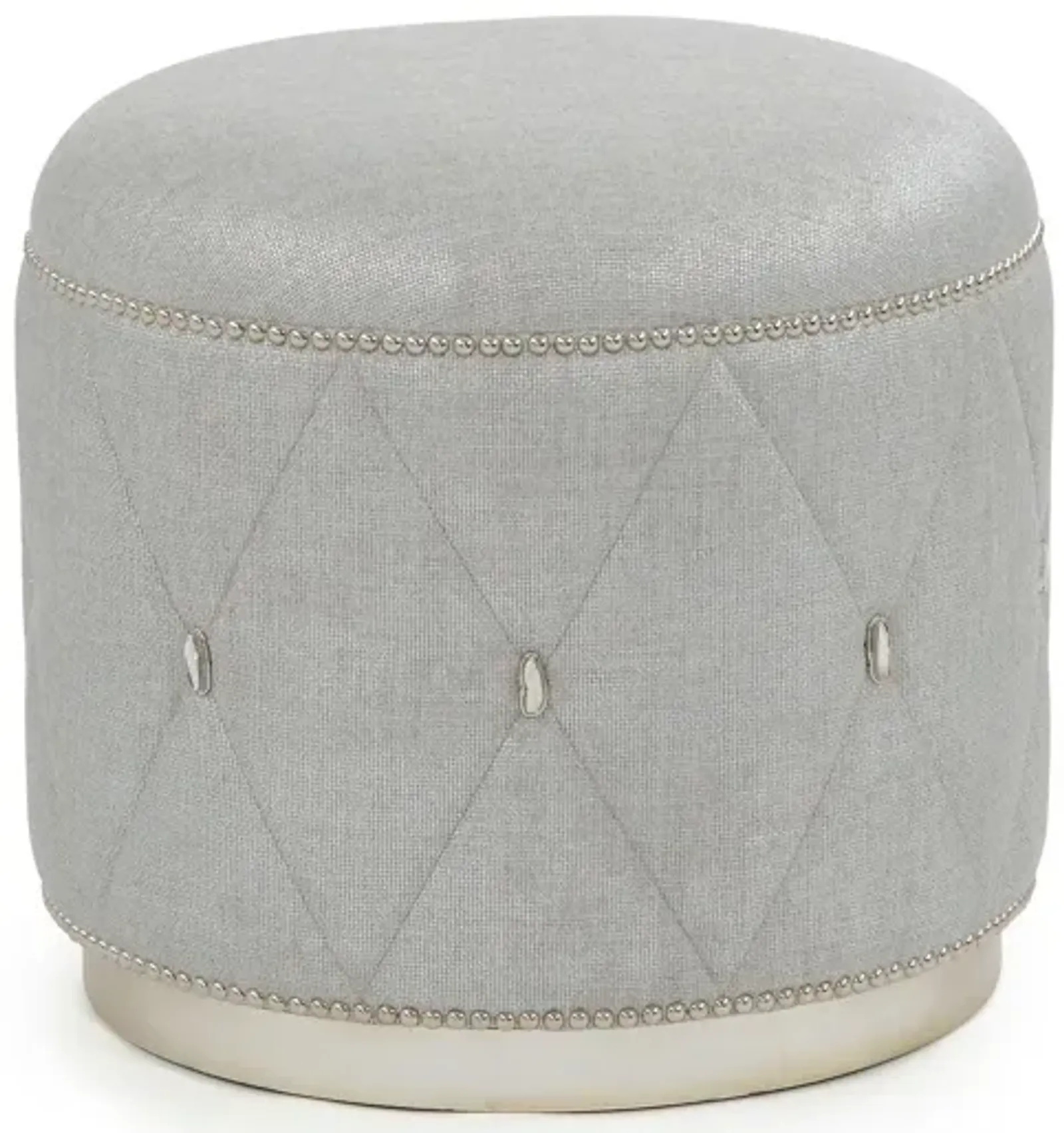 Diamond Grey Ottoman