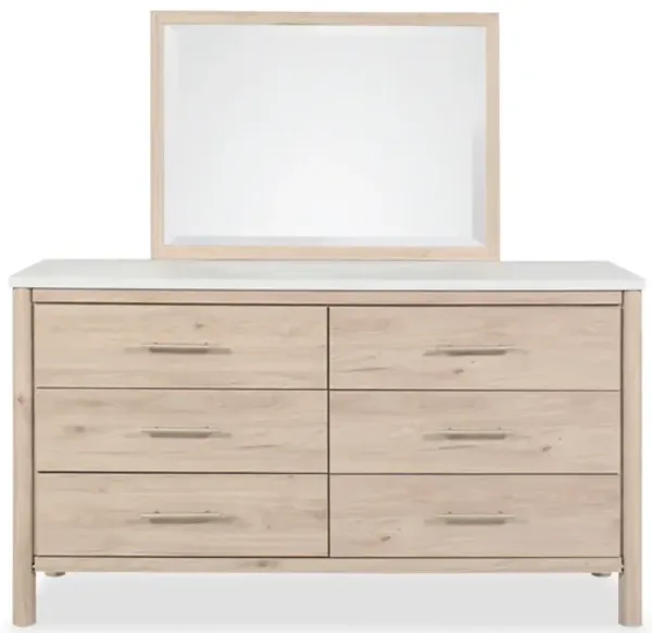 Cadmori 6-Drawer Dresser and Mirror
