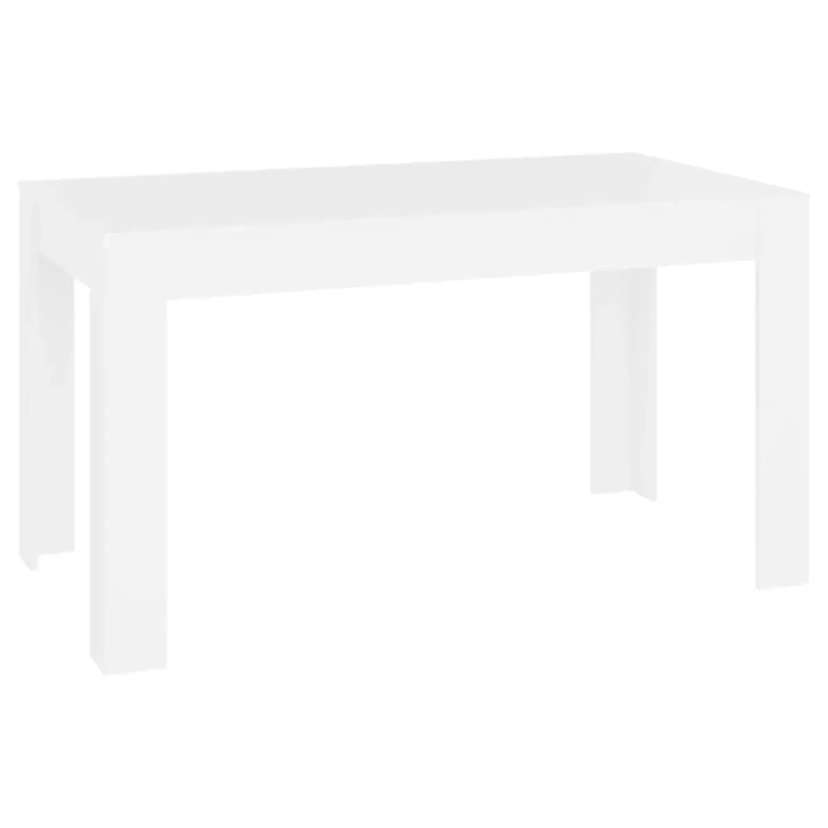 vidaXL Dining Table White 55.1"x29.3"x30" Chipboard