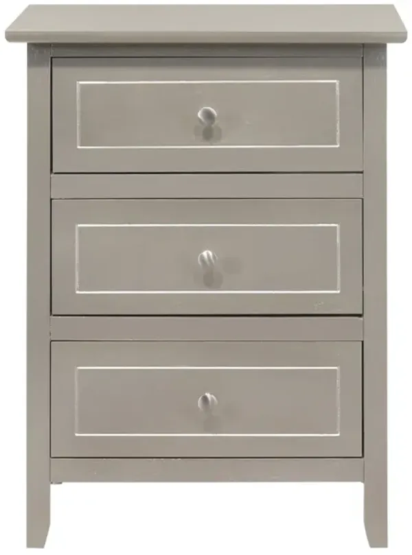 Daniel 3-Drawer Nightstand (25 in. H x 15 in. W x 19 in. D)