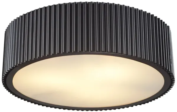 Brendon 17'' Wide 3-Light Bronze Flush Mount