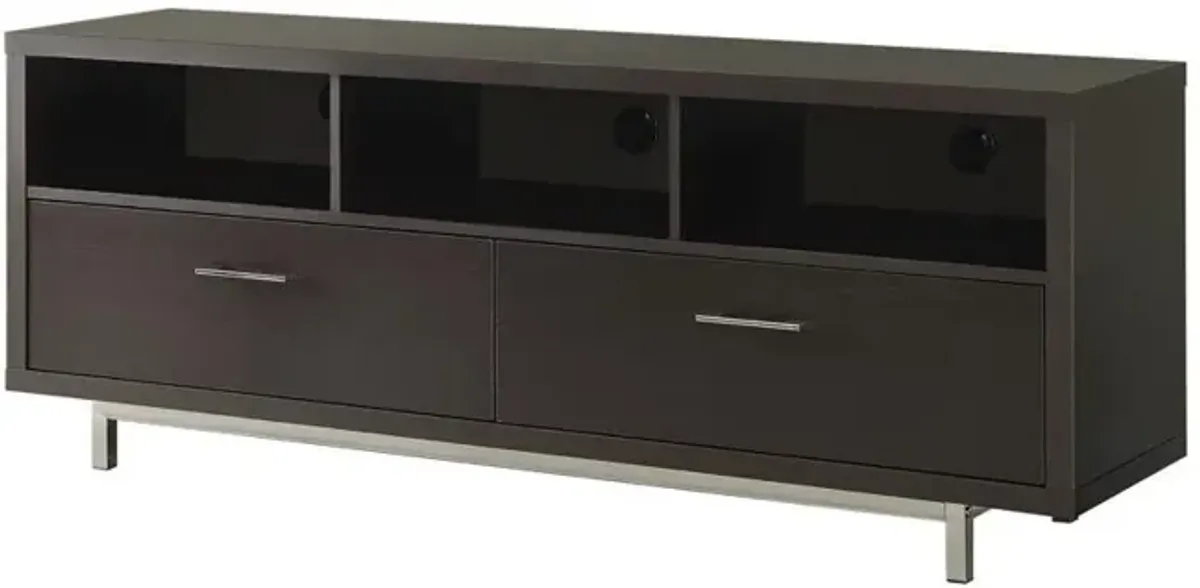 Casey 2-drawer Rectangular TV Console Cappuccino