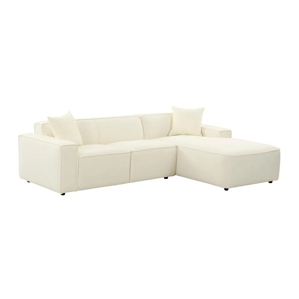 Belen Kox Ivory Elegance Sectional, Belen Kox