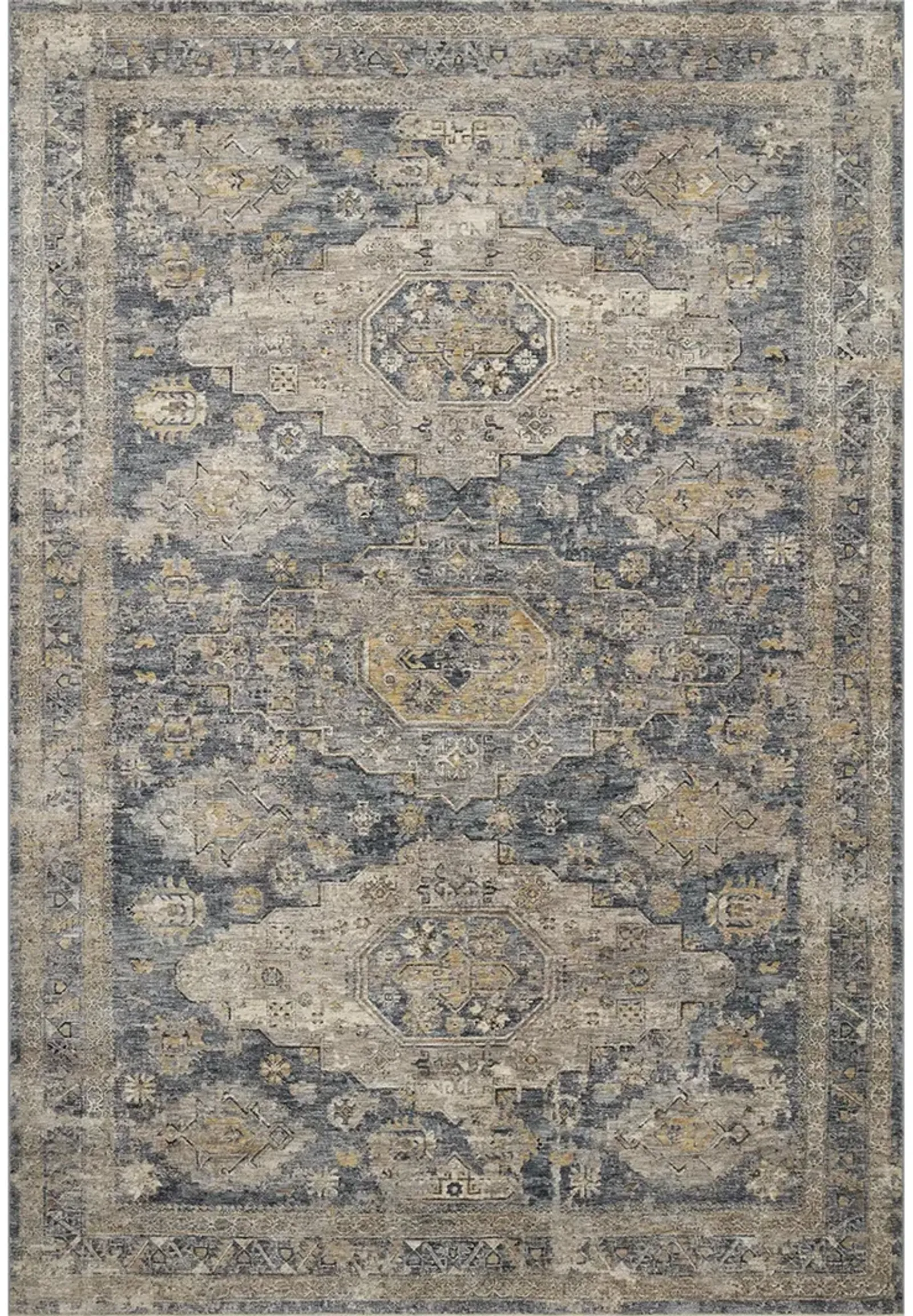 Gaia GAA02 Denim/Taupe 7'10" x 10'2" Rug