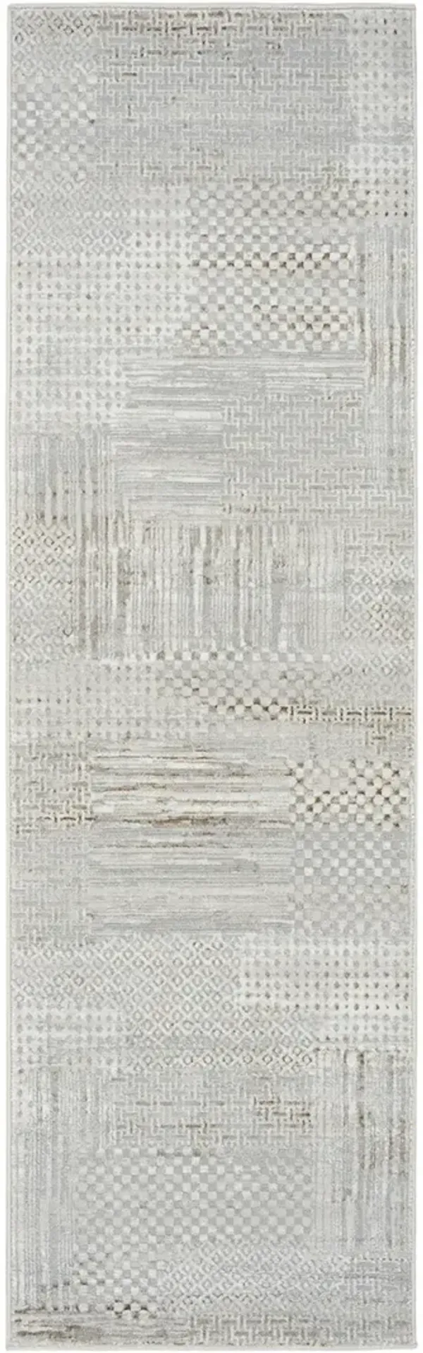 Glitz GLZ09 Silver/Gray 2'3" x 7'6" Rug