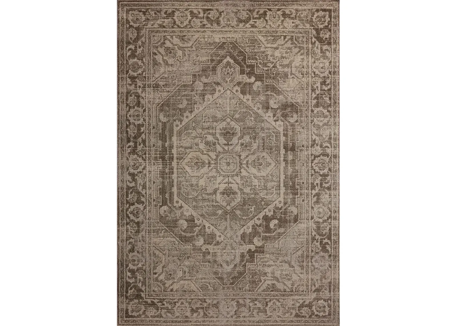 Mona Cocoa/Stone 2'6" x 10'0" Runner Rug by Magnolia Home by Joanna Gaines x Loloi